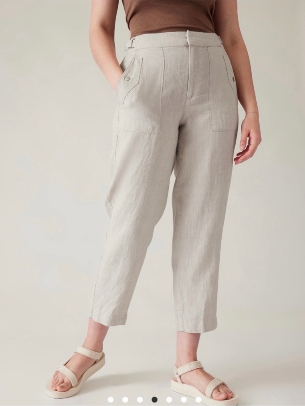 Athleta Voyager Linen Ankle Pants – Size 4 – NWOT
